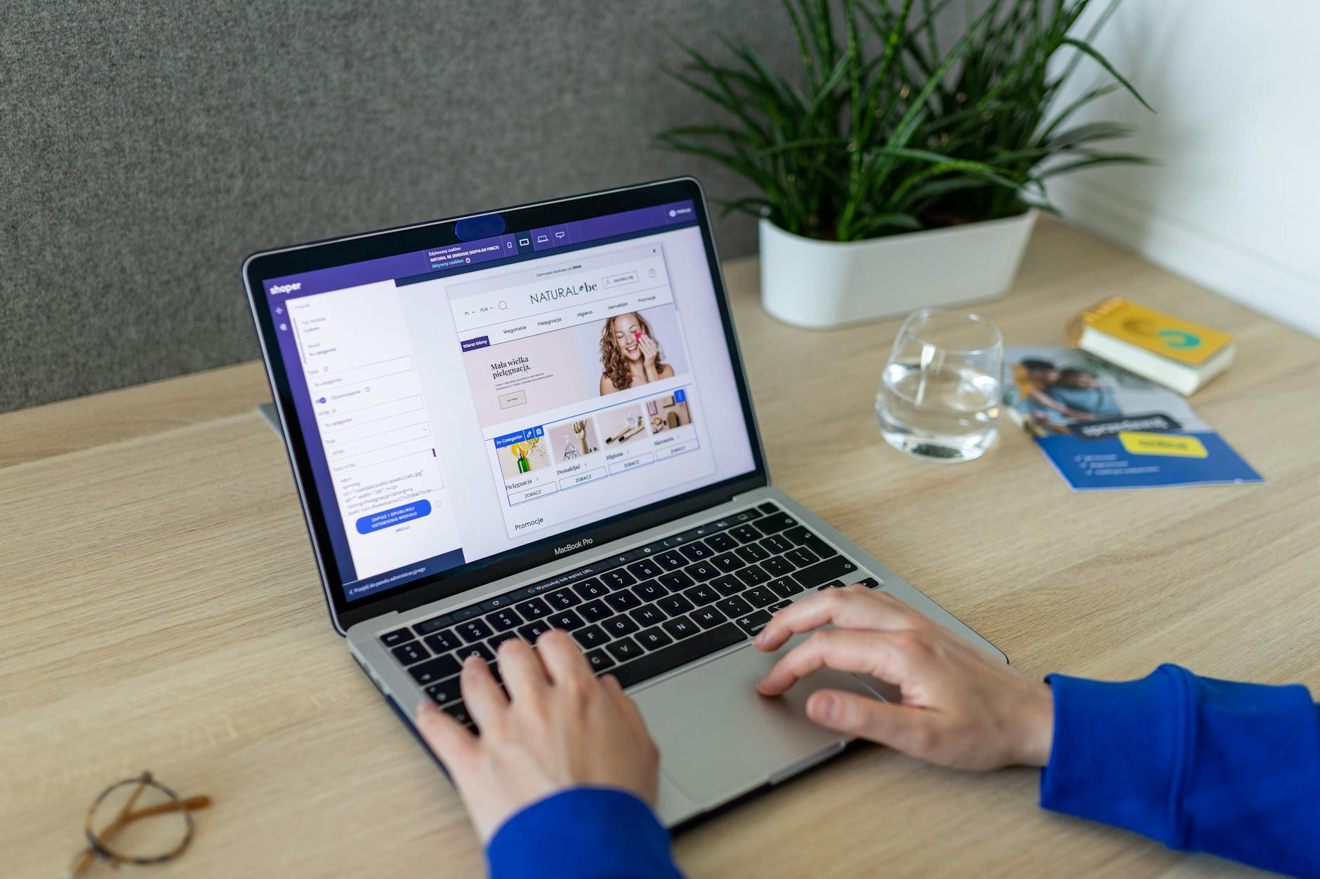 Person navigating healthcare options online